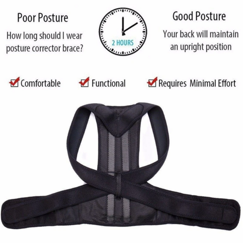 Correcteur de Posture Ajustable – Soutien Dos et Épaules Homme Femme