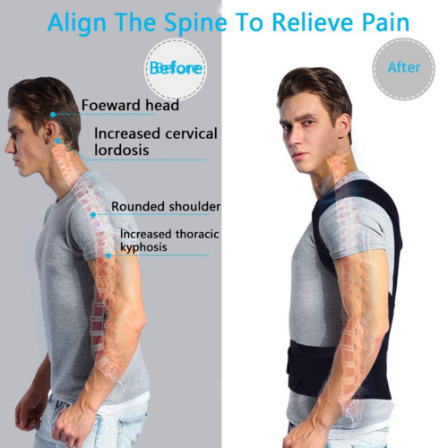 Correcteur de Posture Ajustable – Soutien Dos et Épaules Homme Femme