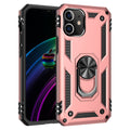 Coque iPhone 12 Mini avec Anneau Support 360° et Plaque Métallique Magnétique