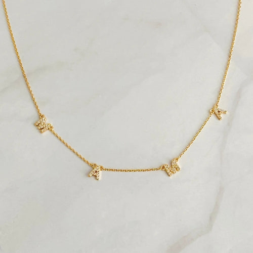 Collier Sparkle Mama – Zircon Cubique Plaqué Or 18 Carats