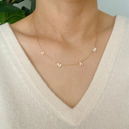 Collier Sparkle Mama – Zircon Cubique Plaqué Or 18 Carats
