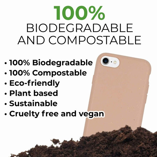 Biodegradable Custom Phone Case - Pastel Pink