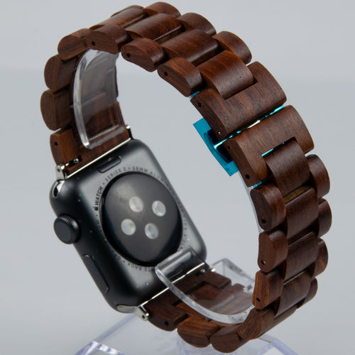 Bracelet Apple Watch en Bois Artisanal – 4 Essences, Toutes Séries