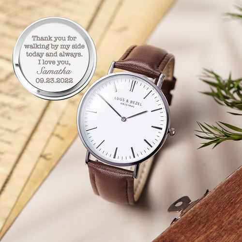 Montre Gravée Personnalisée – Cadeau Homme Unique