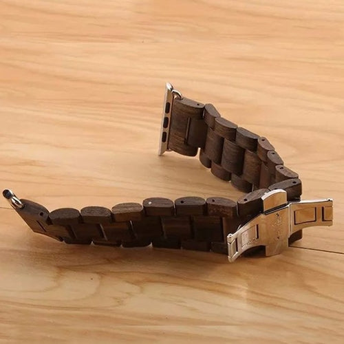 Bracelet Apple Watch en Bois Artisanal – 4 Essences, Toutes Séries