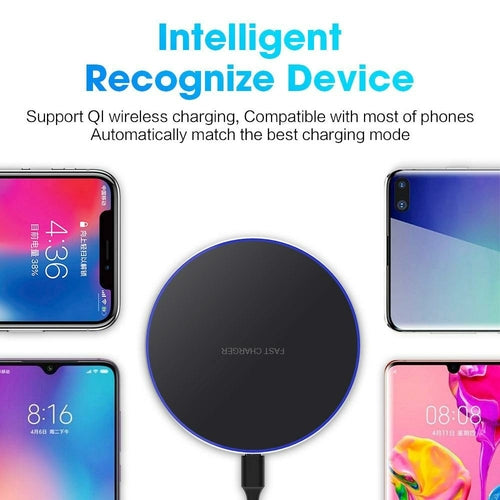 Tapis de Charge Sans Fil Dragon W9 30W – Ultra Fin USB-C Compatible iPhone 15